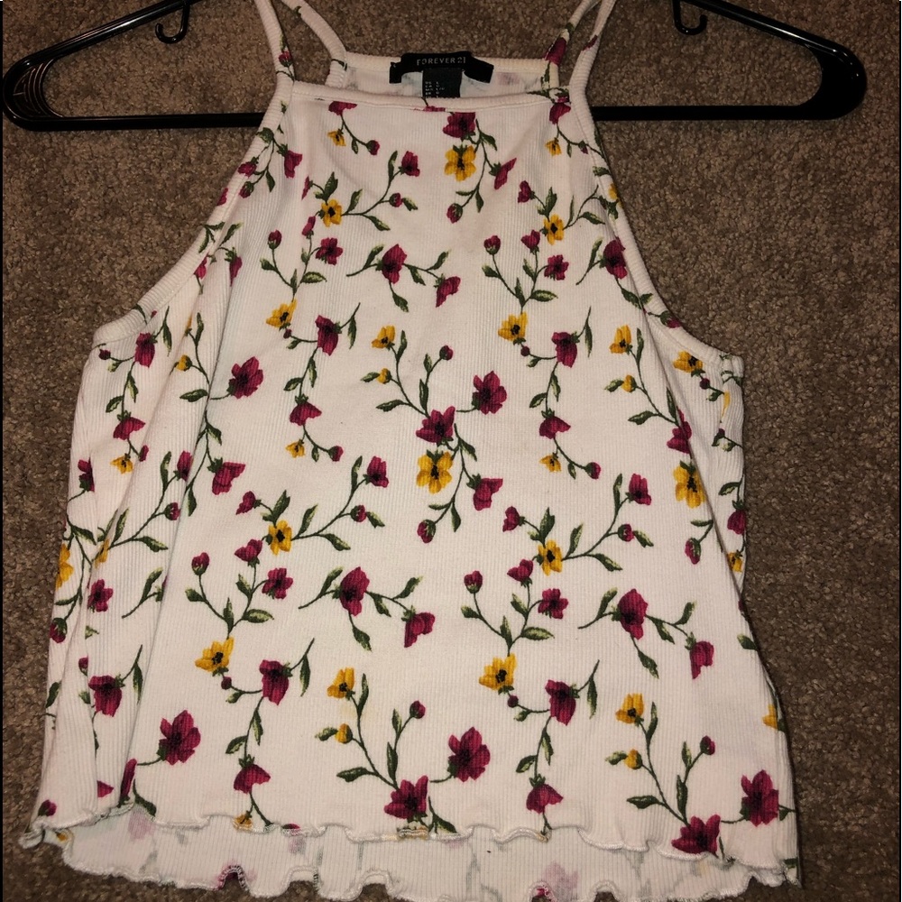 Forever 21 Floral Crop Trop